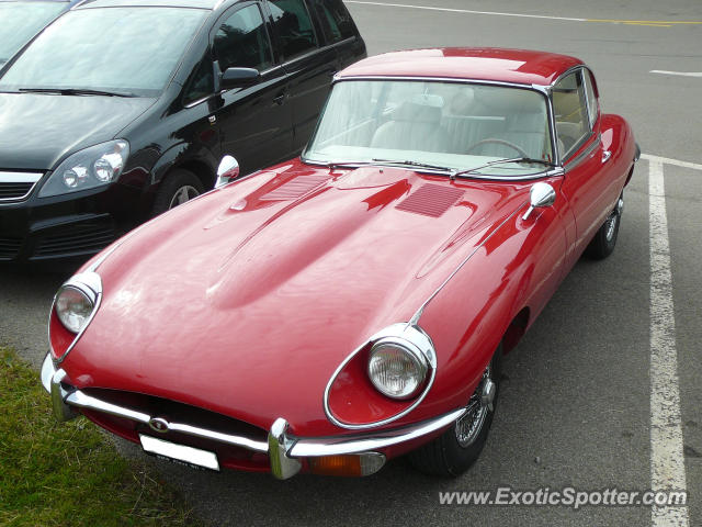 Jaguar E-Type spotted in Schwaegalp, Switzerland