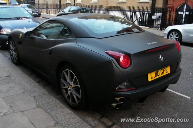 Ferrari California spotted in London, United Kingdom