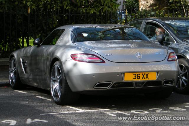 Mercedes SLS AMG spotted in London, United Kingdom