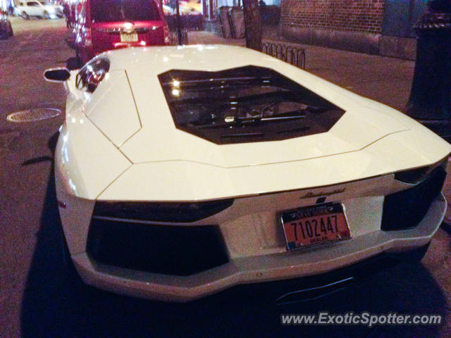 Lamborghini Aventador spotted in New York, New York