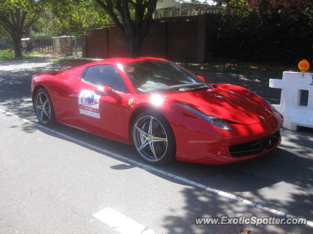 Ferrari 458 Italia spotted in Melbourne, Australia