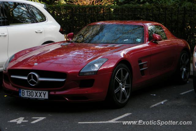 Mercedes SLS AMG spotted in London, United Kingdom