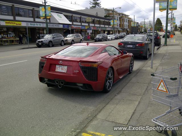 Lexus LFA spotted in Vancouver BC, Canada