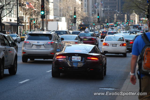 Aston Martin DB9 spotted in Chicago, Illinois