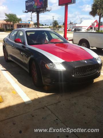 Maserati Quattroporte spotted in Pompano Beach , Florida
