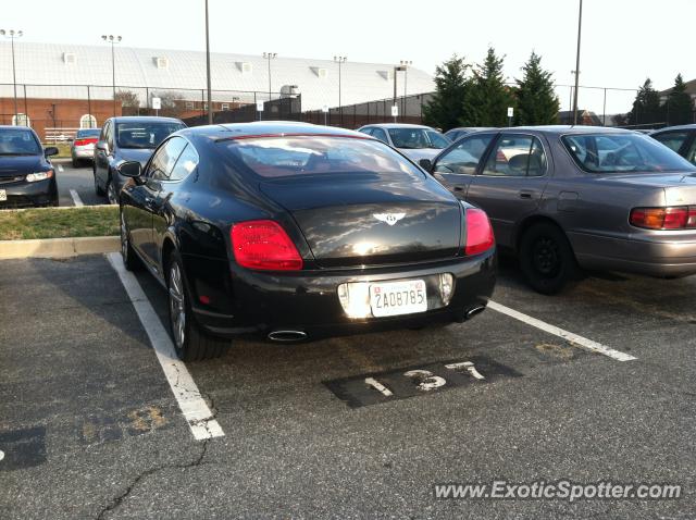 Bentley Continental spotted in College Park, Maryland