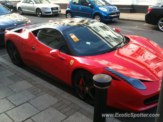 Ferrari 458 Italia spotted in Birmingham, United Kingdom