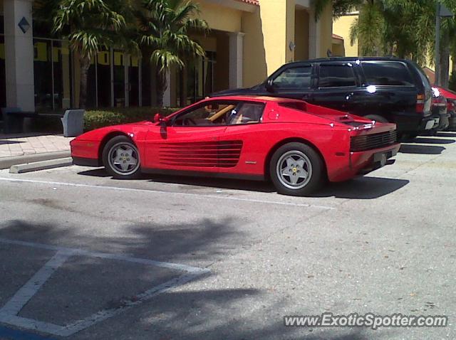 Ferrari Testarossa spotted in Bonita Springs, Florida