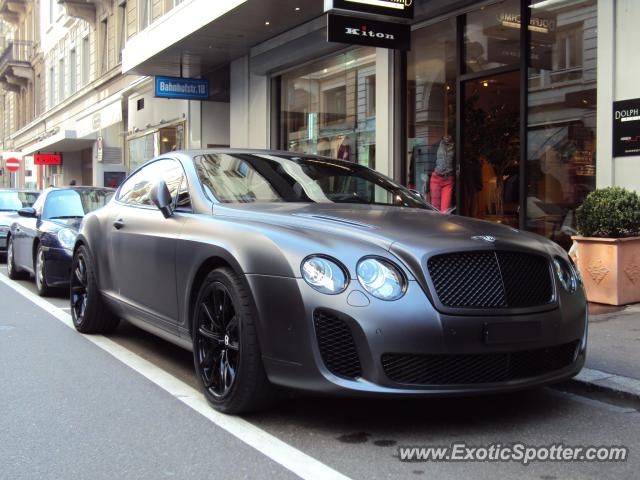 Bentley Continental spotted in Zurich, Switzerland