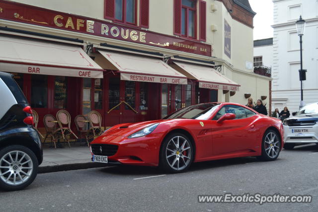 Ferrari California spotted in London, United Kingdom