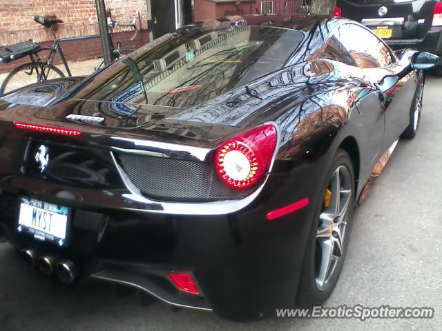 Ferrari 458 Italia spotted in New York, New York