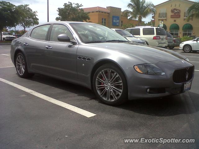 Maserati Quattroporte spotted in Estero, Florida