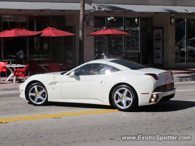 Ferrari California spotted in Miami, Florida