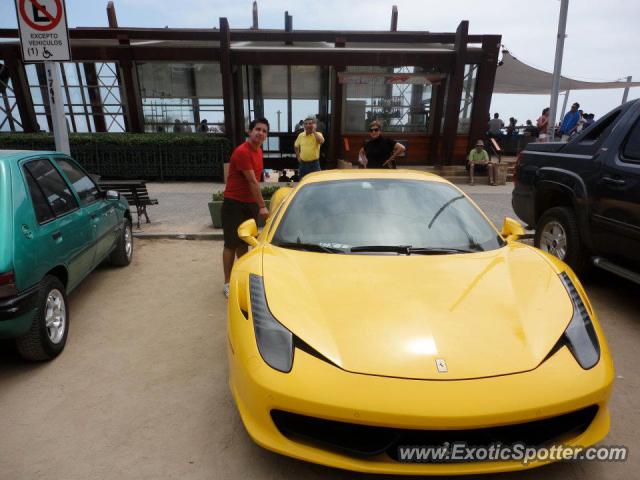 Ferrari 458 Italia spotted in Reñaca, Chile