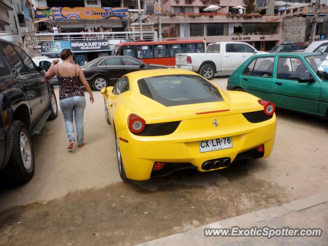 Ferrari 458 Italia spotted in Reñaca, Chile