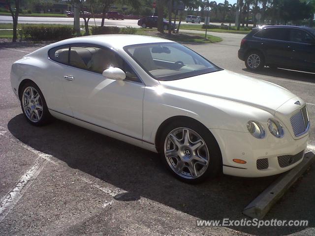 Bentley Continental spotted in Estero, Florida