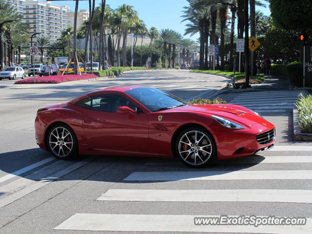 Ferrari California spotted in Miami, Florida