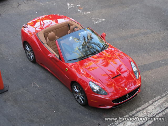 Ferrari California spotted in Miami, Florida