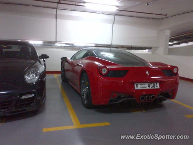 Ferrari 458 Italia spotted in Dubai, United Arab Emirates