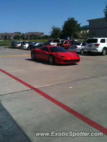 Ferrari 458 Italia spotted in Dallas, The Colony, Texas