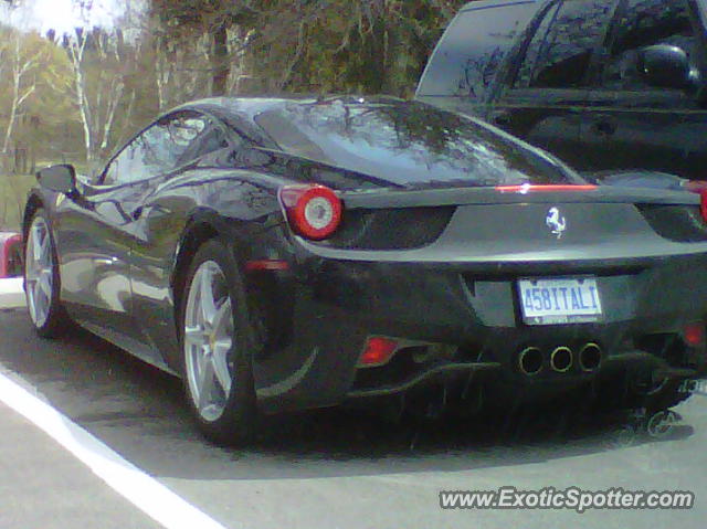 Ferrari 458 Italia spotted in Ancaster, Canada