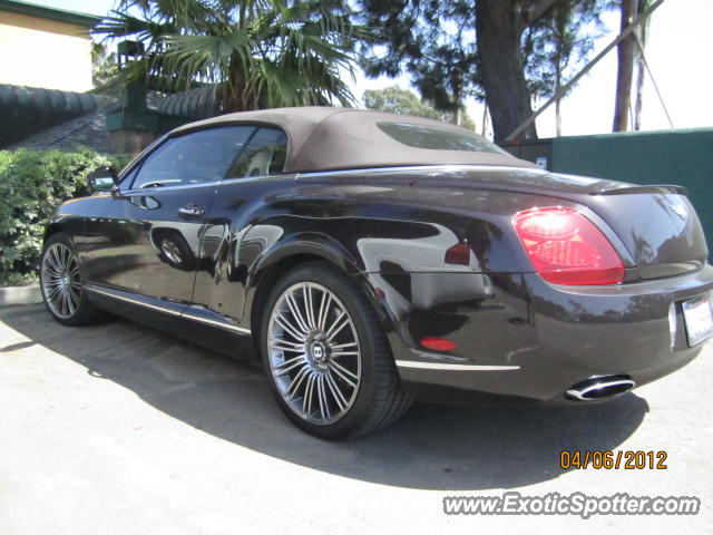 Bentley Continental spotted in Del Mar, California