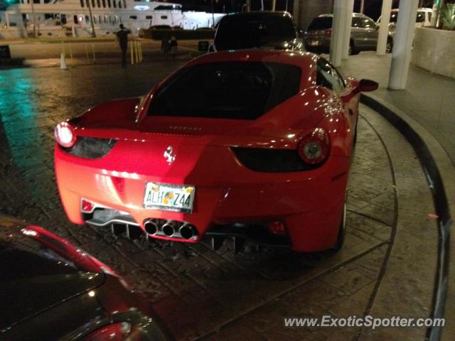 Ferrari 458 Italia spotted in Miami, Florida