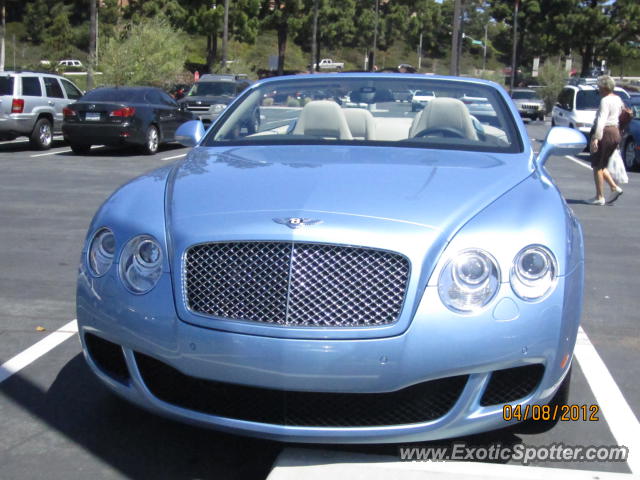 Bentley Continental spotted in Solana Beach, California