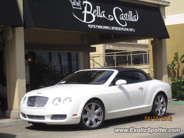 Bentley Continental spotted in Del Mar, California