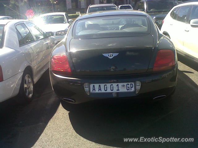 Bentley Continental spotted in Johannesburg, South Africa