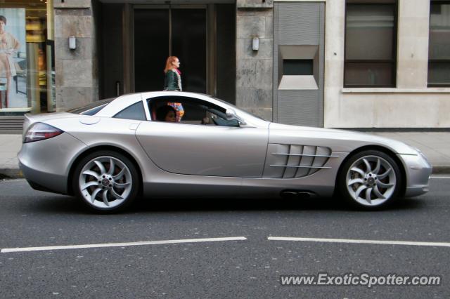 Mercedes SLR spotted in London, United Kingdom