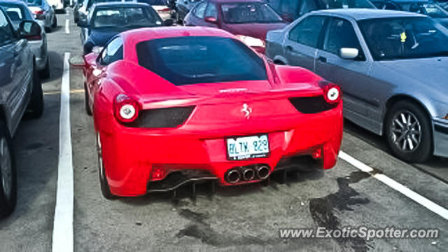 Ferrari 458 Italia spotted in Toronto, Canada