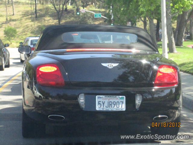 Bentley Continental spotted in Rancho Santa Fe, California