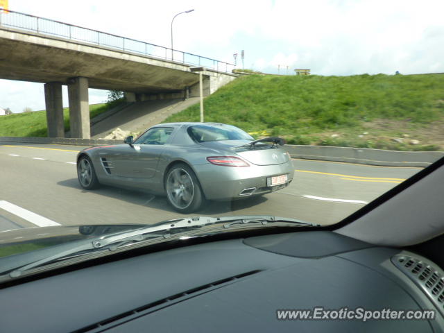 Mercedes SLS AMG spotted in Brussels, Belgium