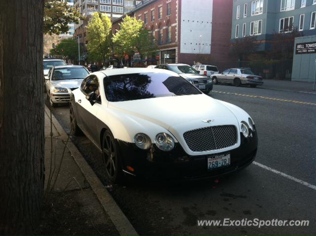 Bentley Continental spotted in Seattle, Washington