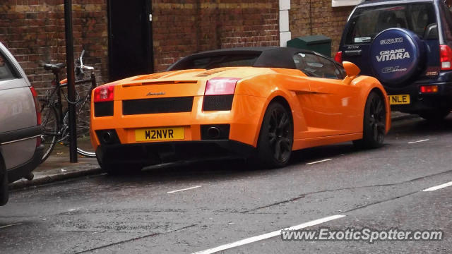 Lamborghini Gallardo spotted in London, United Kingdom