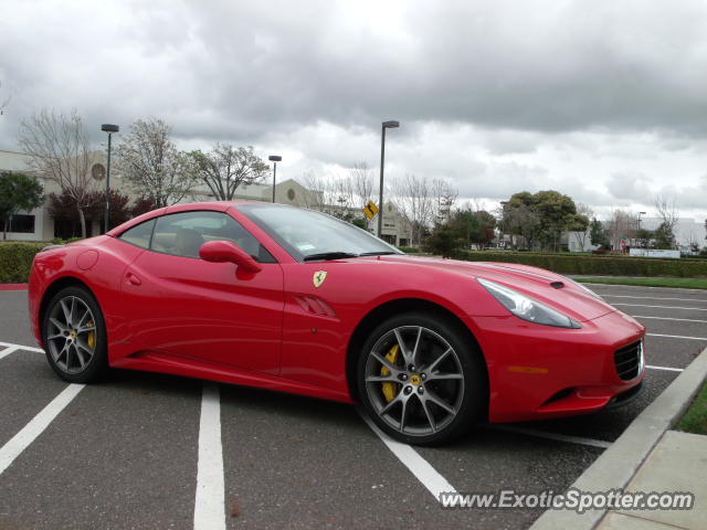 Ferrari California spotted in Newpark, California