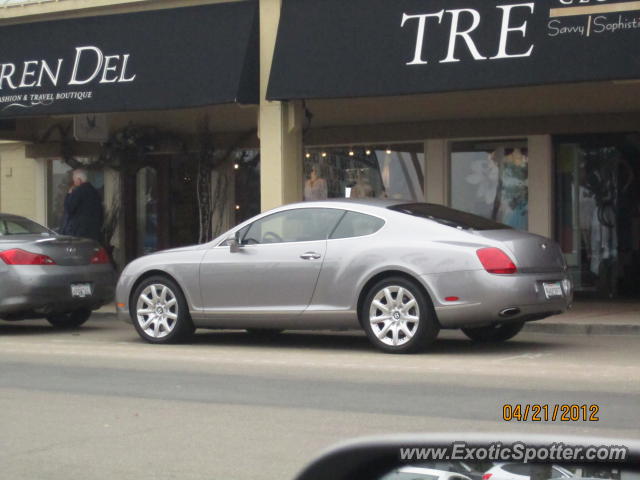 Bentley Continental spotted in Del Mar, California