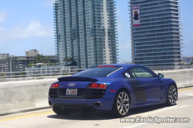 Audi R8 spotted in Miami beach, United States