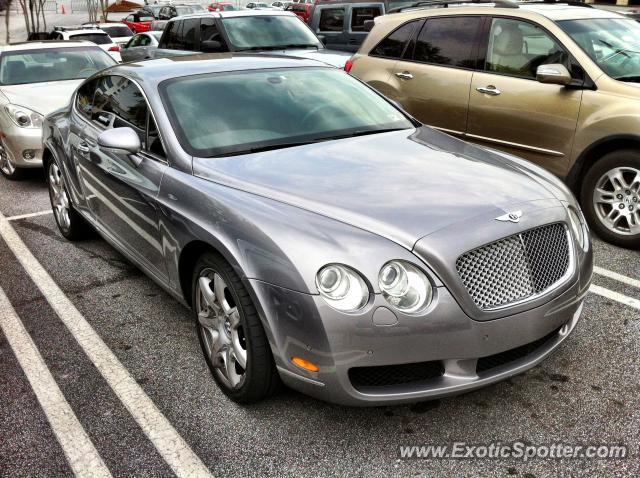 Bentley Continental spotted in Atlanta, Georgia