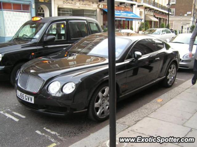 Bentley Continental spotted in London, United Kingdom