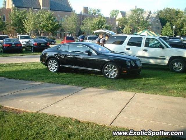 Bentley Continental spotted in Notre Dame, Indiana