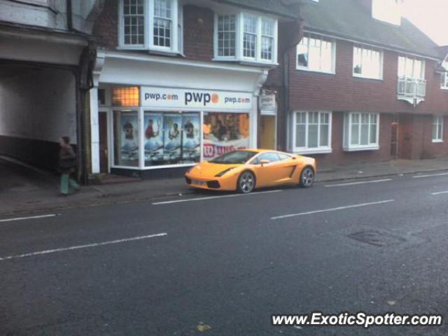 Lamborghini Gallardo spotted in Reigate, United Kingdom