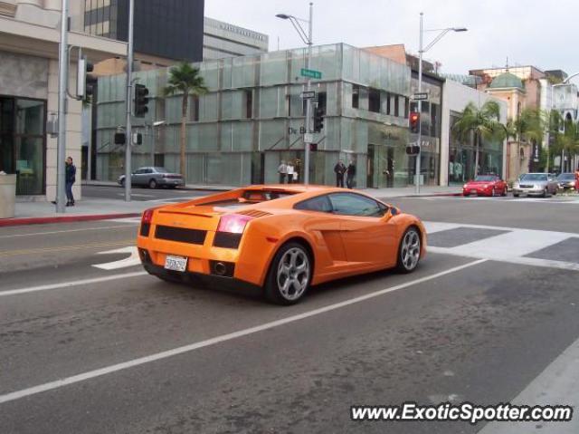 Lamborghini Gallardo spotted in Beverly Hills, California