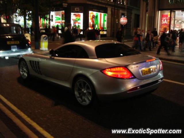 Mercedes SLR spotted in London, United Kingdom