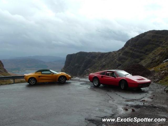 Ferrari 328 spotted in Highlands of Scotland, United Kingdom