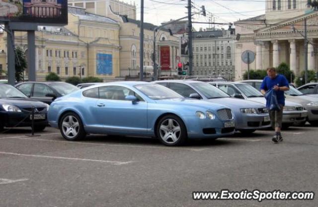 Bentley Continental spotted in Moscow, Russia