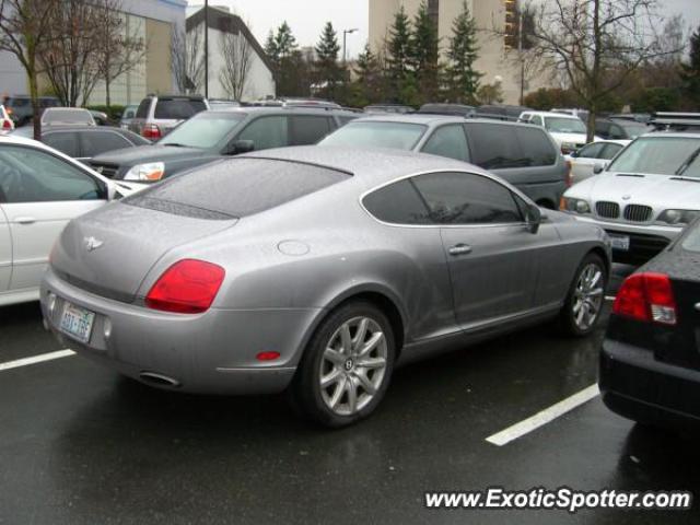 Bentley Continental spotted in Bellevue, Washington