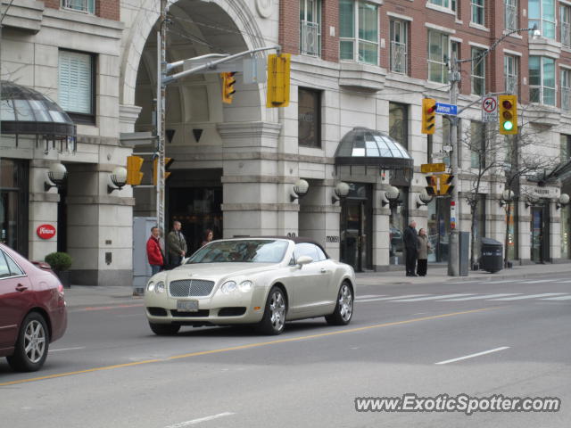 Bentley Continental spotted in Toronto, Canada