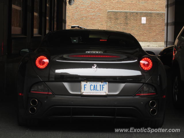 Ferrari California spotted in Toronto, Canada